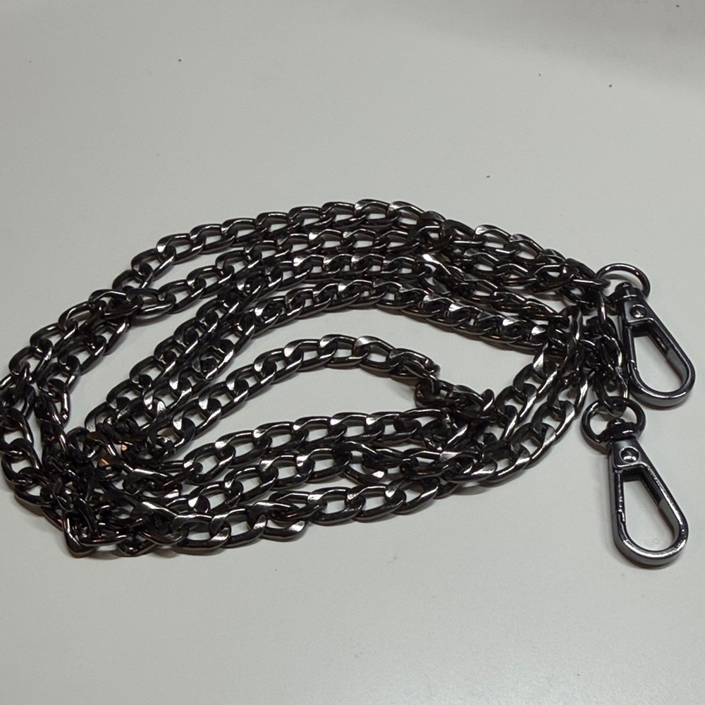 Women's Gunmetal Chain Strap with Lobster Clasps